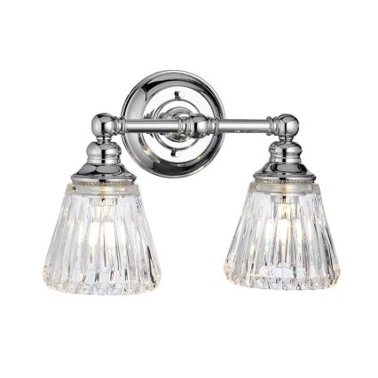 Quintiesse - Aplique de parede LED para casa de banho KEYNES 2xG9/3W/230V IP44 cromado brilhante