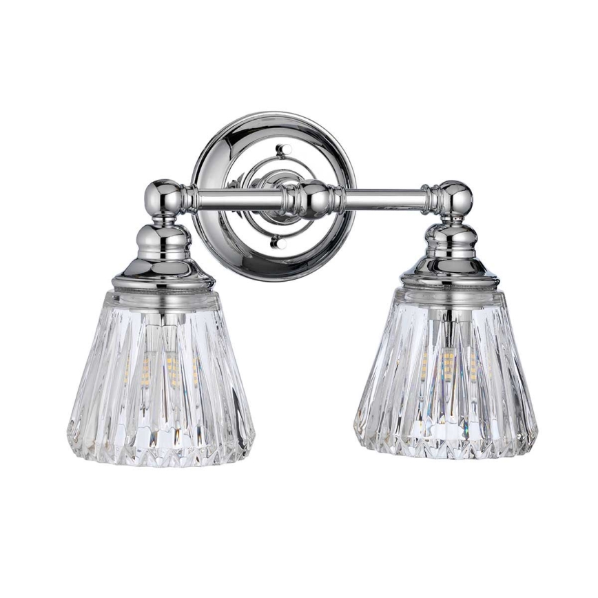 Quintiesse - Aplique de parede LED para casa de banho KEYNES 2xG9/3W/230V IP44 cromado brilhante