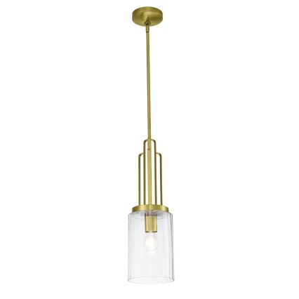 Quintiesse - Lustre com haste KIMROSE 1xE27/60W/230V Ø 17,8 cm dourado