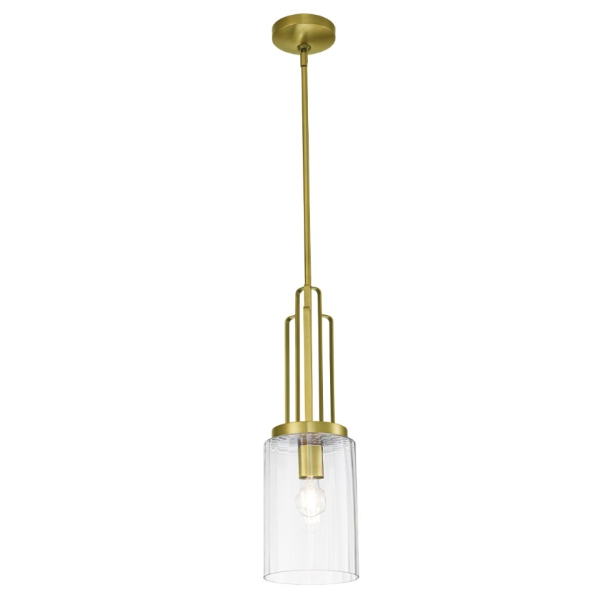 Quintiesse - Lustre com haste KIMROSE 1xE27/60W/230V Ø 17,8 cm dourado