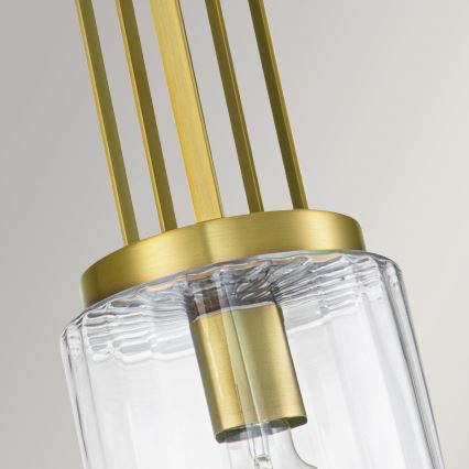 Quintiesse - Lustre com haste KIMROSE 1xE27/60W/230V Ø 17,8 cm dourado
