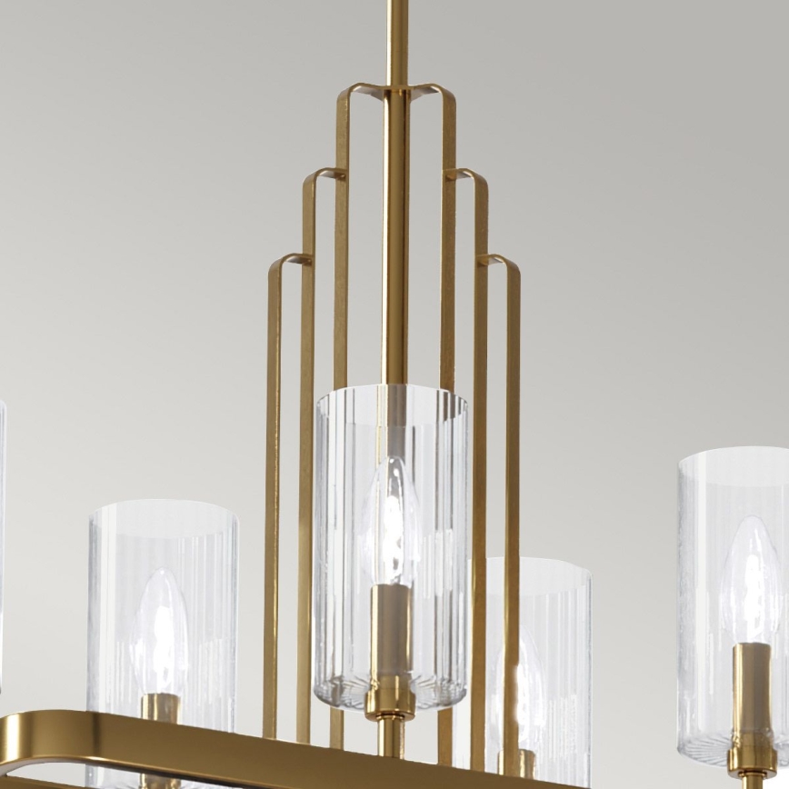 Quintiesse - Lustre com haste KIMROSE 10xE14/40W/230V dourado