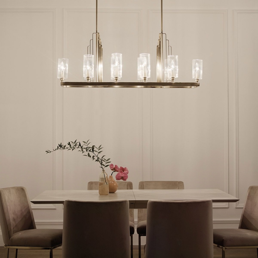 Quintiesse - Lustre com haste KIMROSE 10xE14/40W/230V dourado