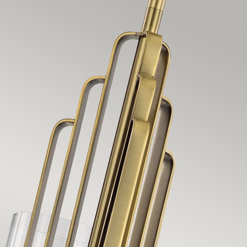 Quintiesse - Lustre em haste KIMROSE 3xE14/40W/230V Ø 45,9 cm dourado