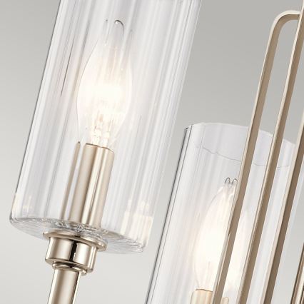 Quintiesse - Lustre em haste KIMROSE 3xE14/40W/230V Ø 45,9 cm cromado brilhante