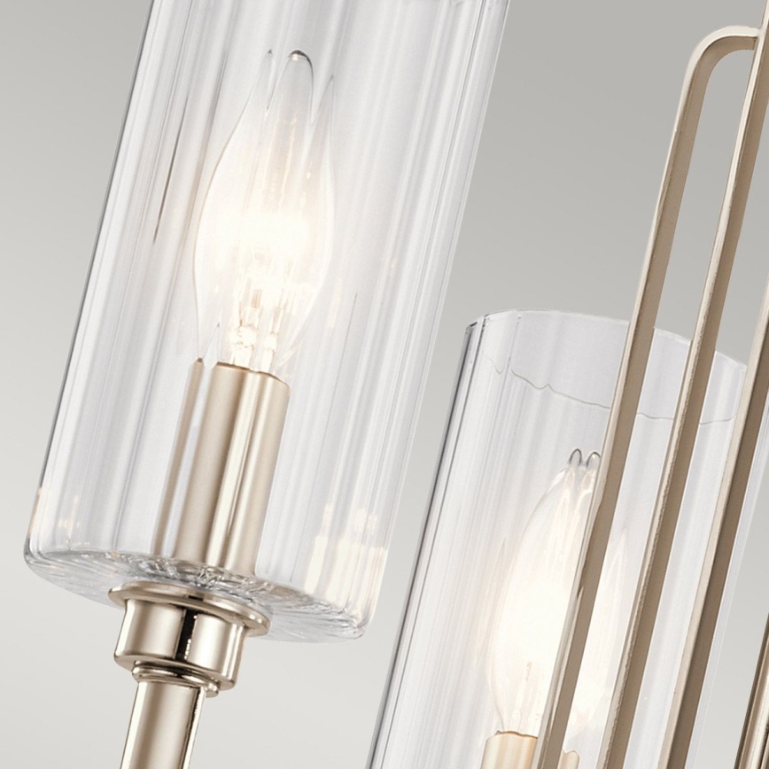 Quintiesse - Lustre em haste KIMROSE 3xE14/40W/230V Ø 45,9 cm cromado brilhante