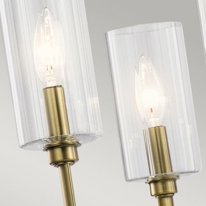 Quintiesse - Lustre de haste KIMROSE 6xE14/40W/230V Ø 68,6 cm dourado