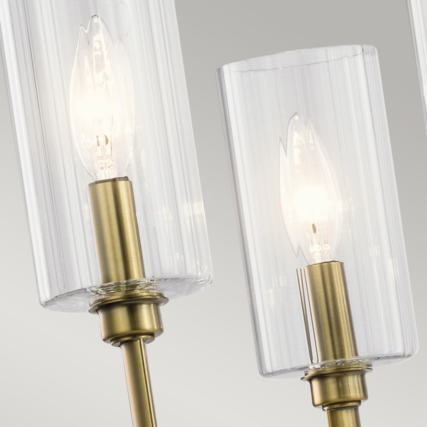 Quintiesse - Lustre de haste KIMROSE 6xE14/40W/230V Ø 68,6 cm dourado