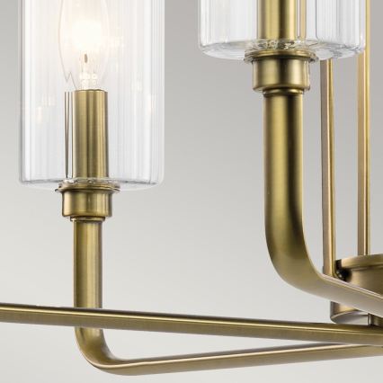 Quintiesse - Lustre de haste KIMROSE 6xE14/40W/230V Ø 68,6 cm dourado