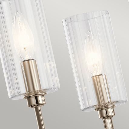 Quintiesse - Lustre de haste KIMROSE 6xE14/40W/230V Ø 68,6 cm cromado brilhante