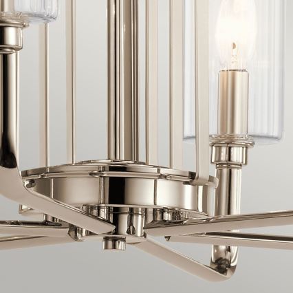 Quintiesse - Lustre de haste KIMROSE 6xE14/40W/230V Ø 68,6 cm cromado brilhante