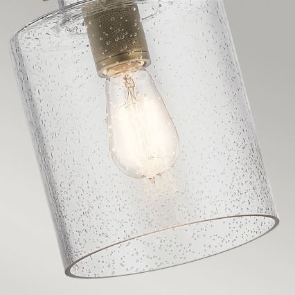 Quintiesse - Lustre com haste KITNER 1xE27/60W/230V Ø 18 cm dourado/preto