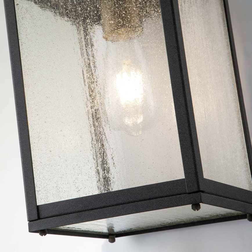 Quintiesse - Aplique de parede exterior LAHDEN M 1xE27/60W/230V IP44 preto/dourado