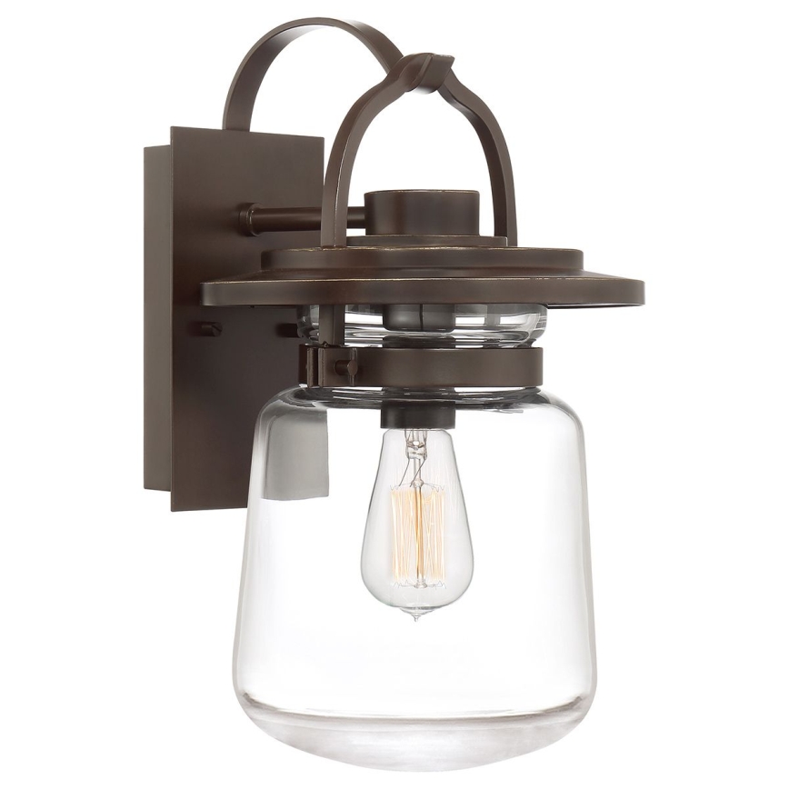 Quintiesse - Candeeiro de parede para exterior LASALLE M 1xE27/60W/230V IP44 bronze