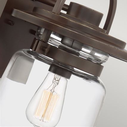Quintiesse - Candeeiro de parede para exterior LASALLE M 1xE27/60W/230V IP44 bronze