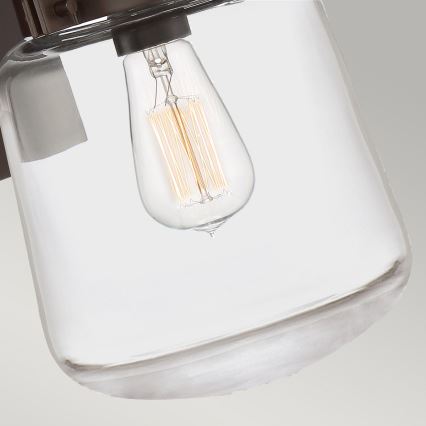 Quintiesse - Candeeiro de parede para exterior LASALLE M 1xE27/60W/230V IP44 bronze