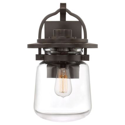 Quintiesse - Candeeiro de parede para exterior LASALLE M 1xE27/60W/230V IP44 bronze