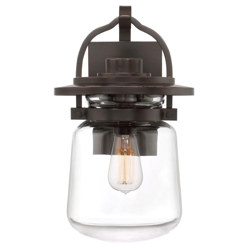 Quintiesse - Candeeiro de parede para exterior LASALLE M 1xE27/60W/230V IP44 bronze