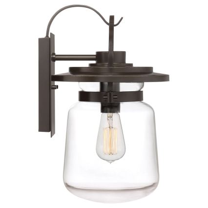 Quintiesse - Candeeiro de parede para exterior LASALLE M 1xE27/60W/230V IP44 bronze