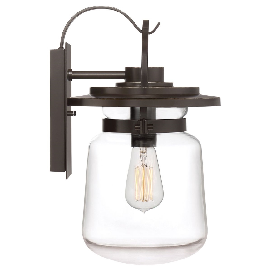 Quintiesse - Candeeiro de parede para exterior LASALLE M 1xE27/60W/230V IP44 bronze