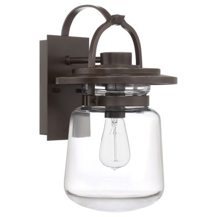 Quintiesse - Candeeiro de parede para exterior LASALLE M 1xE27/60W/230V IP44 bronze