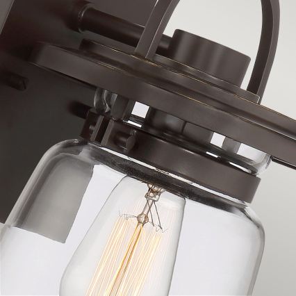 Quintiesse - Candeeiro de parede para exterior LASALLE S 1xE27/60W/230V IP44 bronze