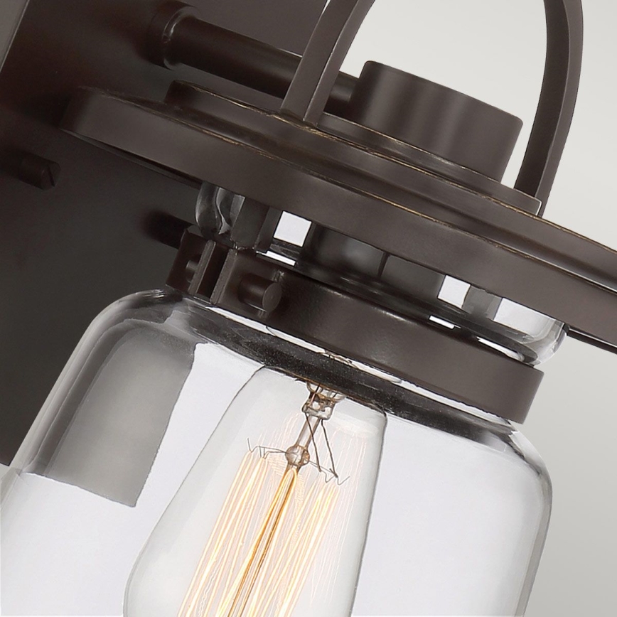 Quintiesse - Candeeiro de parede para exterior LASALLE S 1xE27/60W/230V IP44 bronze