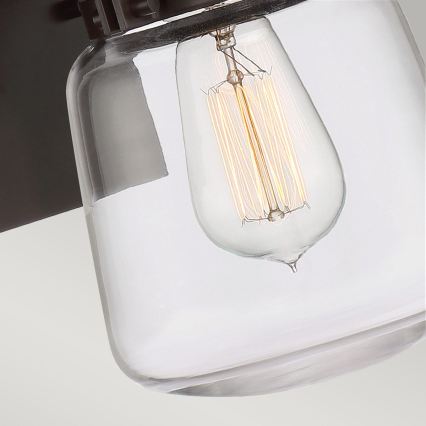 Quintiesse - Candeeiro de parede para exterior LASALLE S 1xE27/60W/230V IP44 bronze