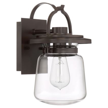 Quintiesse - Candeeiro de parede para exterior LASALLE S 1xE27/60W/230V IP44 bronze