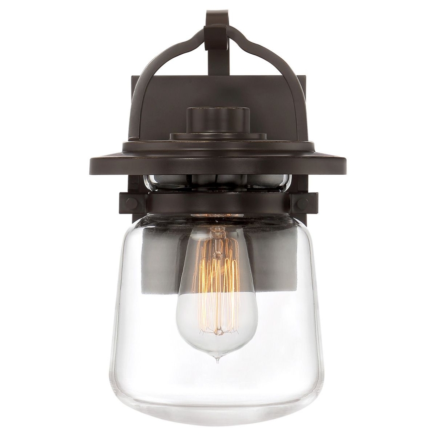 Quintiesse - Candeeiro de parede para exterior LASALLE S 1xE27/60W/230V IP44 bronze