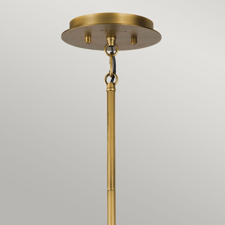 Quintiesse - Lustre em haste LINARA, 6xE14/60W/230V, diâmetro 66 cm, preto/dourado