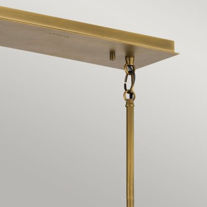 Quintiesse - Lustre de haste LINARA 5xE27/60W/230V preto/dourado