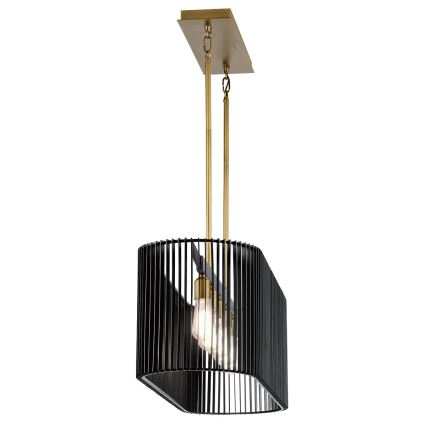 Quintiesse - Lustre de haste LINARA 5xE27/60W/230V preto/dourado