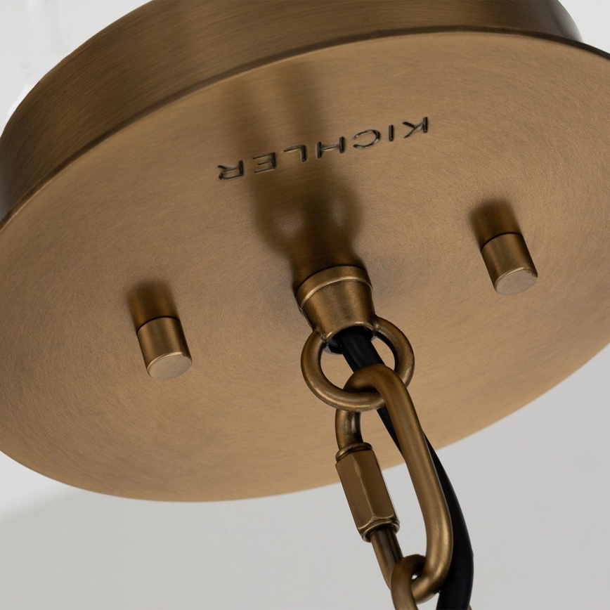 Quintiesse - Candeeiro suspenso com haste LINARA 1xE27/60W/230V Ø 15,2 cm preto/dourado