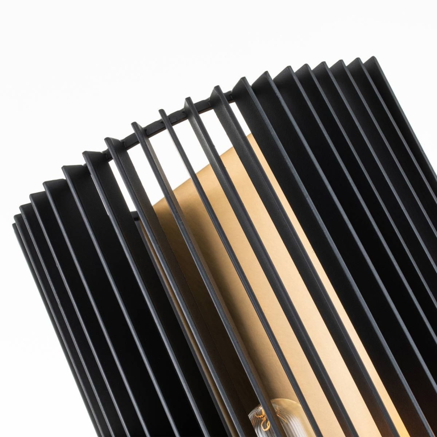 Quintiesse - Candeeiro de parede LINARA 1xE27/60W/230V preto/dourado