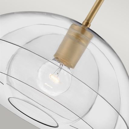 Quintiesse - Lustre com haste LOTUS 1xE27/60W/230V, Ø 40,7 cm, dourado