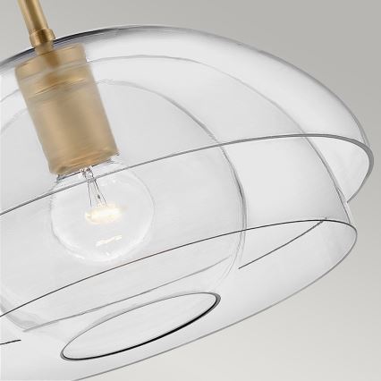 Quintiesse - Lustre com haste LOTUS 1xE27/60W/230V, Ø 40,7 cm, dourado