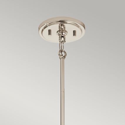 Quintiesse - Lustre em haste MARILYN 1xE27/60W/230V Ø 19,5 cm cromado brilhante/preto