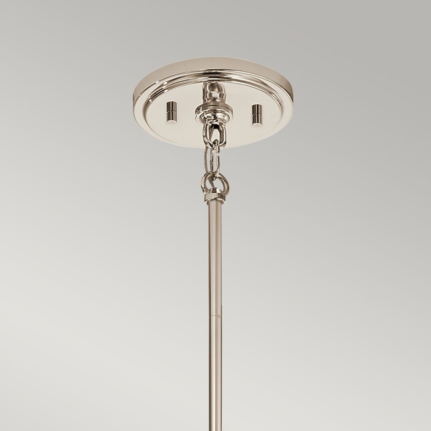 Quintiesse - Lustre em haste MARILYN 1xE27/60W/230V Ø 19,5 cm cromado brilhante/preto
