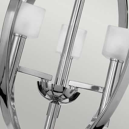Quintiesse - Lustre LED suspenso por cabo MONDO 3xG9/3W/230V Ø 45,7 cm cromado brilhante