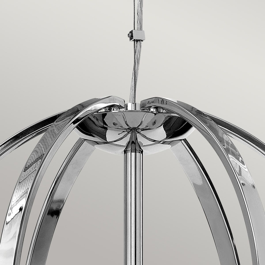 Quintiesse - Lustre LED suspenso por cabo MONDO 3xG9/3W/230V Ø 45,7 cm cromado brilhante