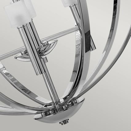 Quintiesse - Lustre LED suspenso em cabo MONDO 8xG9/3W/230V diâmetro 71,3 cm cromado brilhante