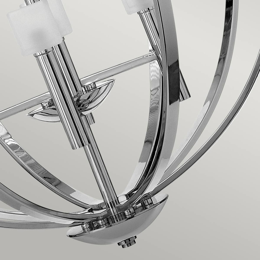 Quintiesse - Lustre LED suspenso em cabo MONDO 8xG9/3W/230V diâmetro 71,3 cm cromado brilhante