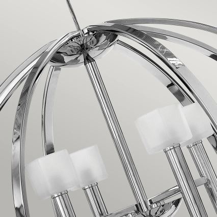 Quintiesse - Lustre LED suspenso em cabo MONDO 8xG9/3W/230V diâmetro 71,3 cm cromado brilhante