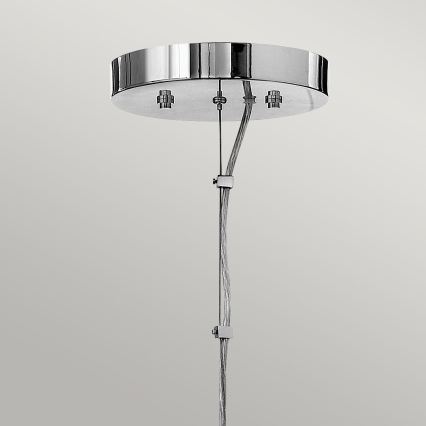 Quintiesse - Lustre LED suspenso em cabo MONDO 8xG9/3W/230V diâmetro 71,3 cm cromado brilhante