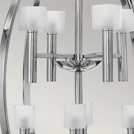 Quintiesse - Lustre LED suspenso em cabo MONDO 8xG9/3W/230V diâmetro 71,3 cm cromado brilhante