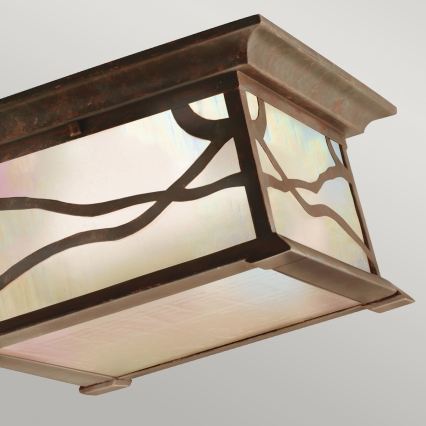 Quintiesse - Candeeiro de tecto exterior MORRIS 2xE27/60W/230V IP44 bronze