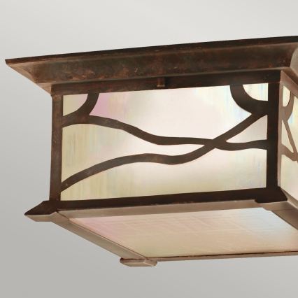 Quintiesse - Candeeiro de tecto exterior MORRIS 2xE27/60W/230V IP44 bronze