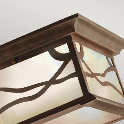 Quintiesse - Candeeiro de tecto exterior MORRIS 2xE27/60W/230V IP44 bronze
