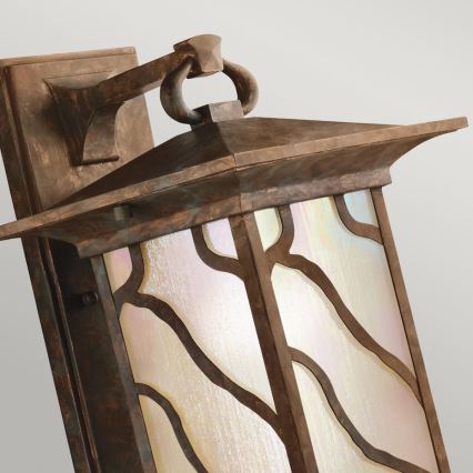 Quintiesse - Candeeiro de parede para exterior MORRIS L 1xE27/60W/230V IP44 bronze